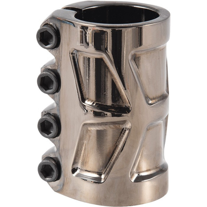 Зажим TECH TEAM 4 болта GS, SCS (HARPY) black chrome (коричн) NN007749